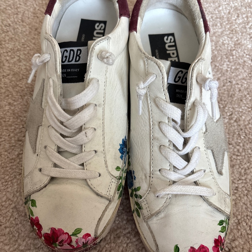 Hand Painted Golden Goose 36